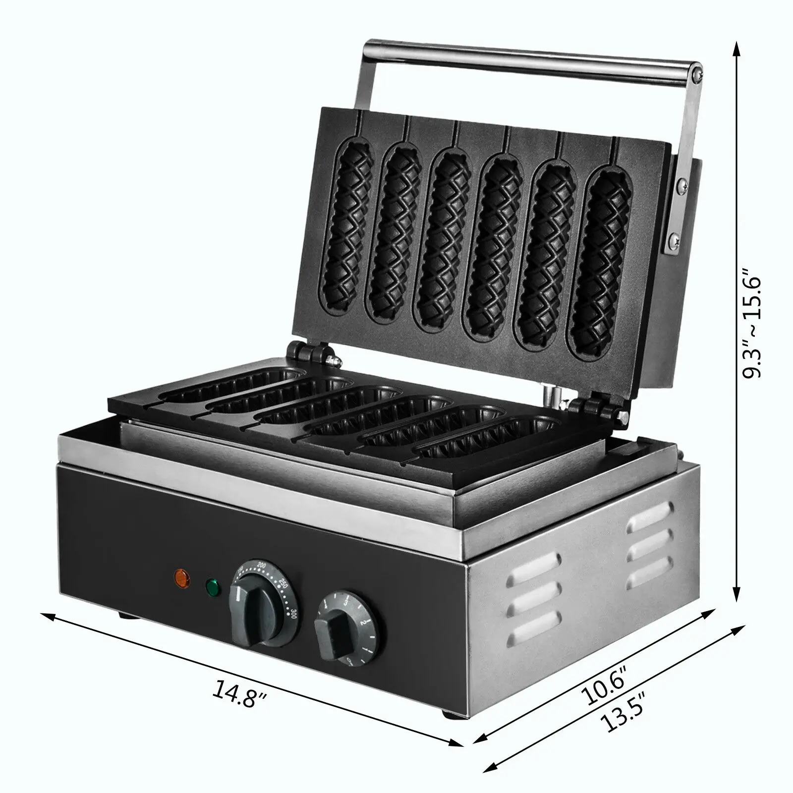 Коммерческая антипригарная электрическая вафельница для леденцов Чиппер