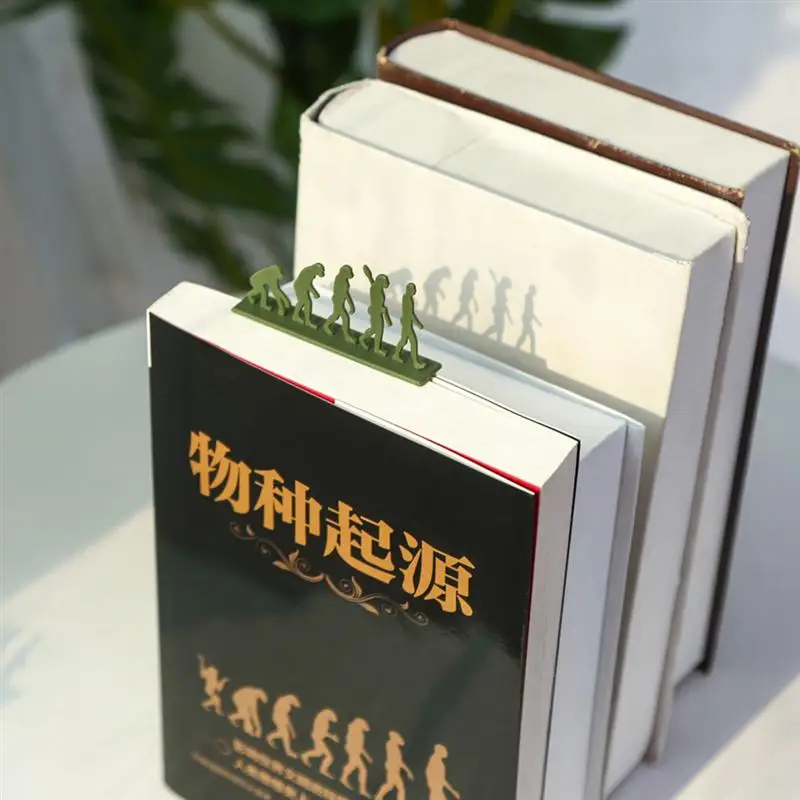 

2 Pcs Creative Evolutionary Origin Bookmarks Unique Bookmark for Reading (Green)
