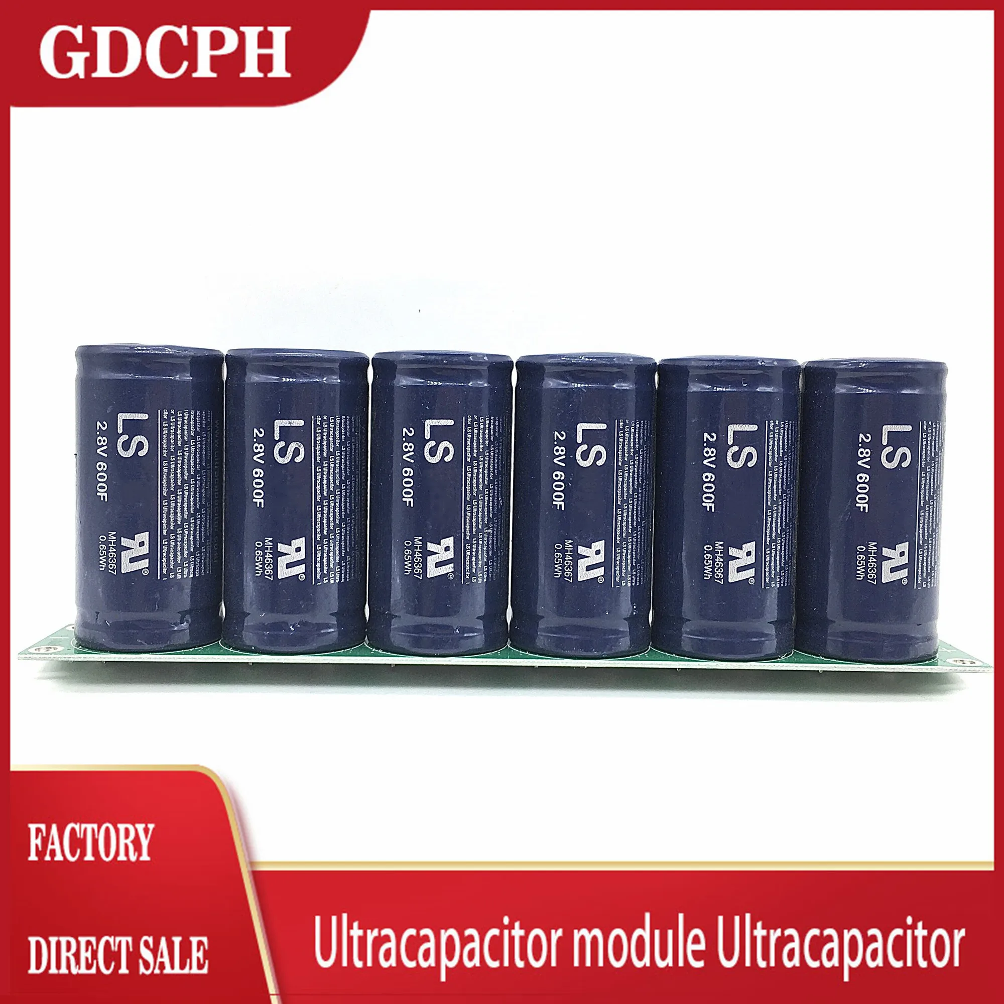 Farra Capacitor Auto rectifier 2.8V600F 72*35mm Flat pin Supercapacitor 16V100F Large capacity module 16V83F | Электронные
