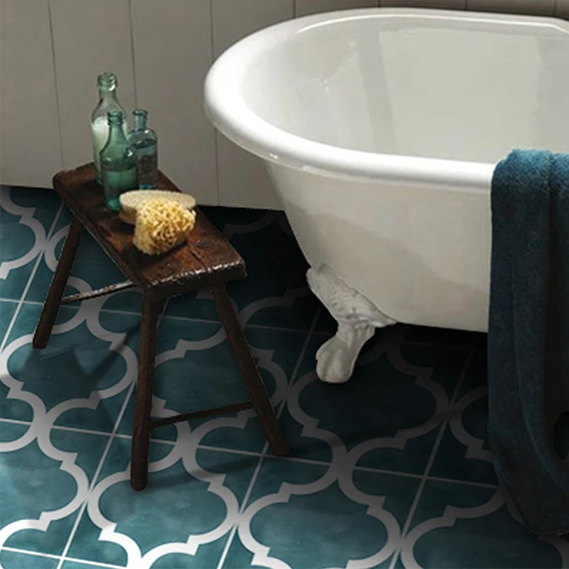Домашний декор марокканские наклейки на пол керамическая плитка