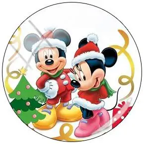 TQ428 TAFREE Микки и Минни Маус Рождество 12/15/16/18/20/25 мм стеклянный кабошон с плоской задней частью DIY Изготовление ювелирных изделий TQ414 - Цвет: TQ428