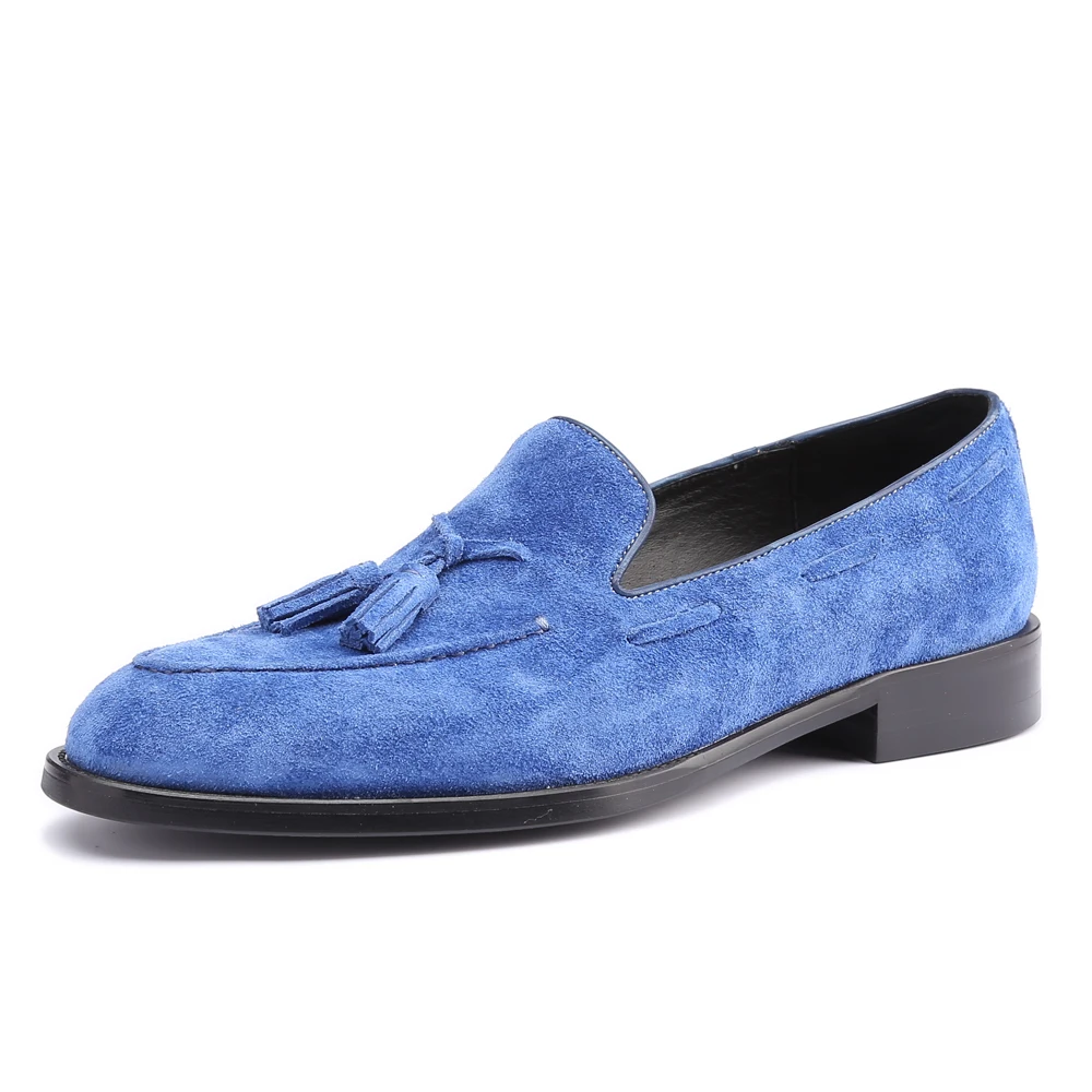 Мужские замшевые туфли роскошные Брендовые вечерние из натуральной кожи для