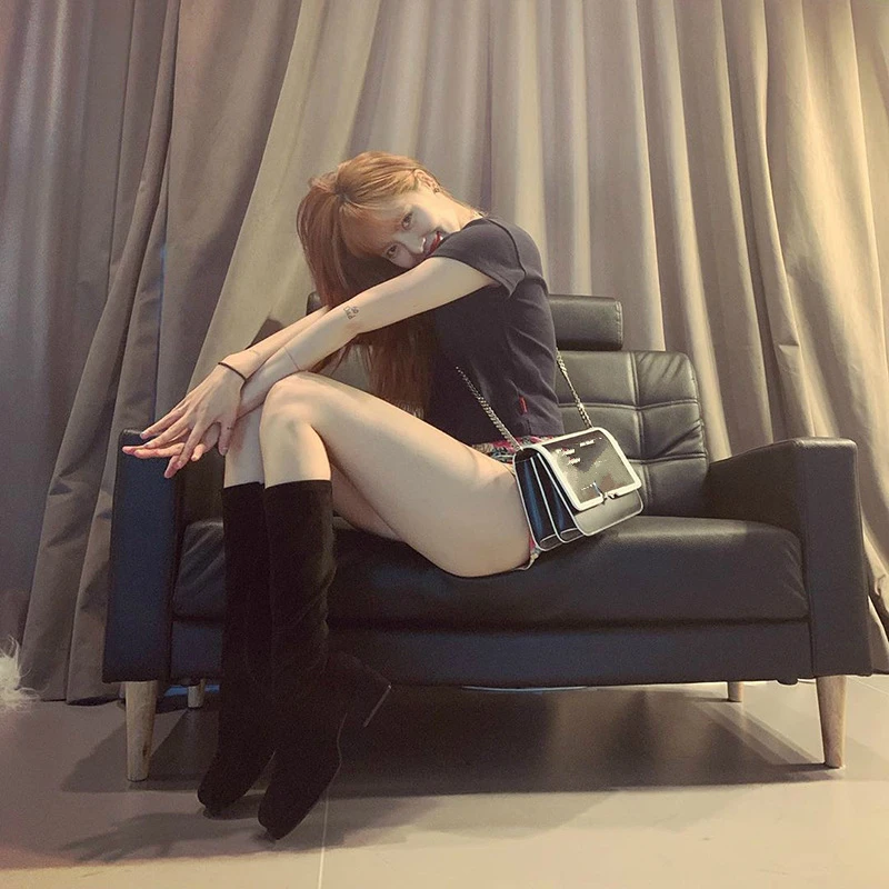Kpop 4Minute Kim Hyun A same летняя новая модная футболка с круглым вырезом и коротким