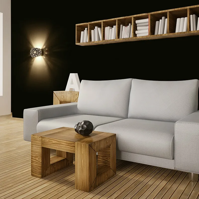 Современная настенная лампа Простой настенный светильник с гипсовым каркасом