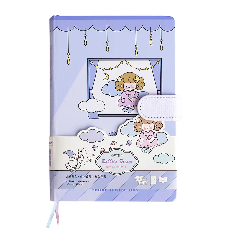 

New Cute Notebook Student School Stationery travel Diary Book Hand Account Weekly Plan Full Color Page Hardcover Gift