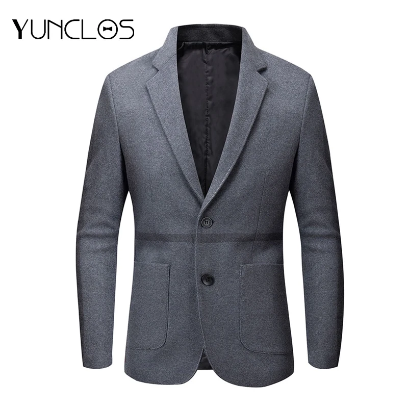 Мужской повседневный Блейзер yunклос приталенная куртка Новое поступление