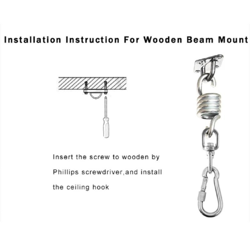 2 шт. поворотный крючок для гамака из нержавеющей стали | Дом и сад