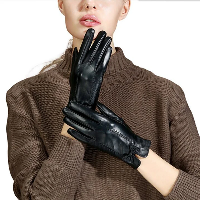 Женские перчатки, зимние плюшевые утепленные теплые перчатки для вождения и велоспорта, зимние защитные перчатки, перчатки для сенсорного ... от AliExpress WW
