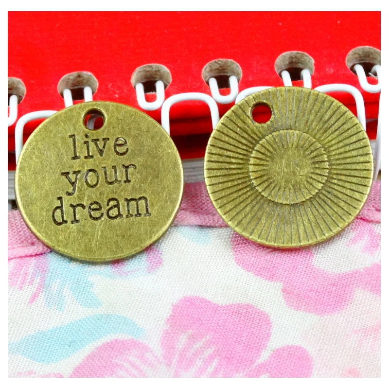 30 шт. 19,4 мм античная бронза Цвет, с надписью 30 шт. 19,4 мм античная бронза Цвет, с надписью