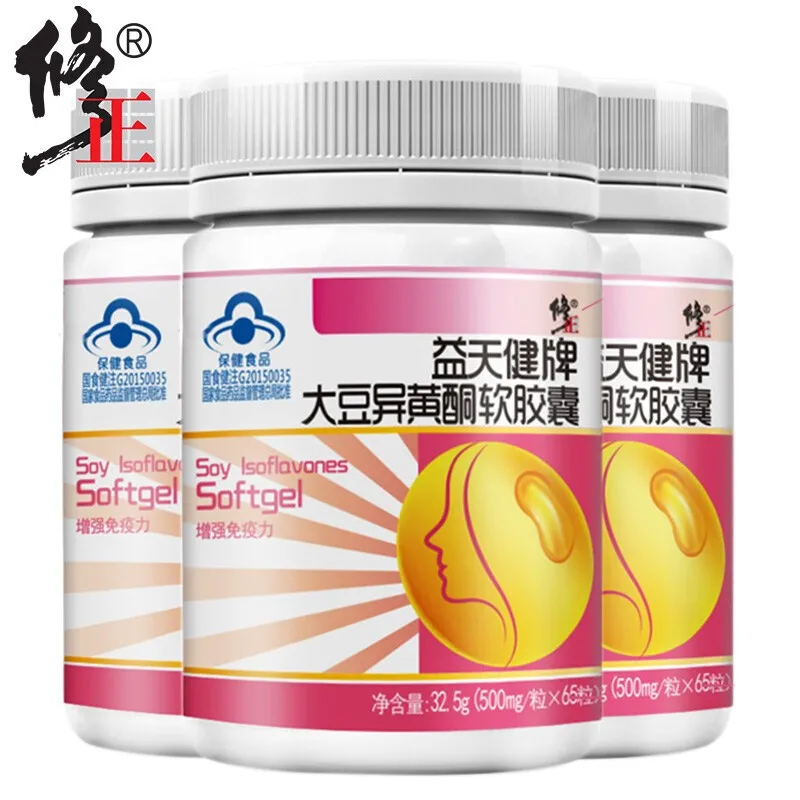 

Modified soybean isoflavone soft capsule to enhance immunity and supplement estrogen