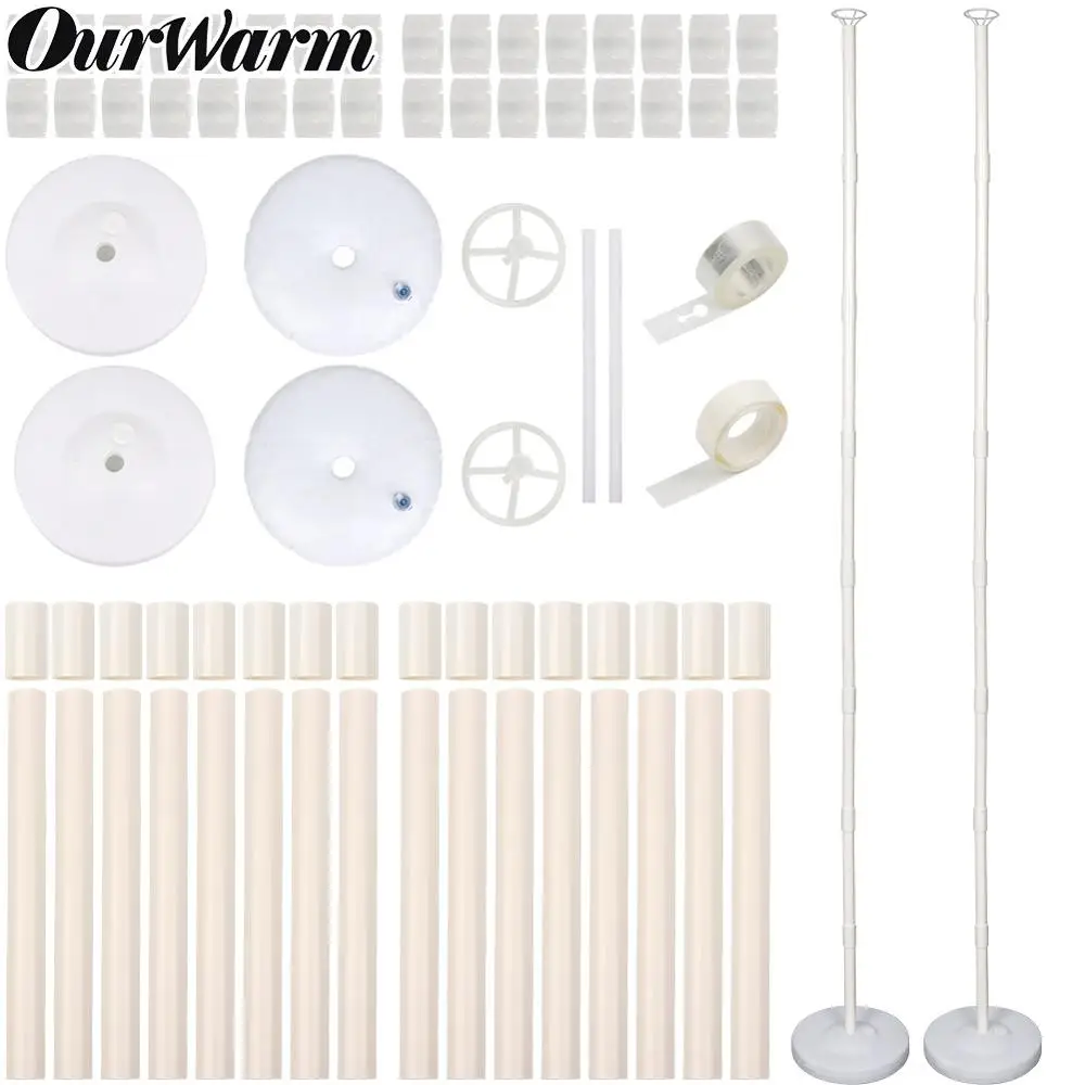 OurWarm набор колонок для дня рождения 65 дюймов воздушный шар стенд Арка с рамкой и