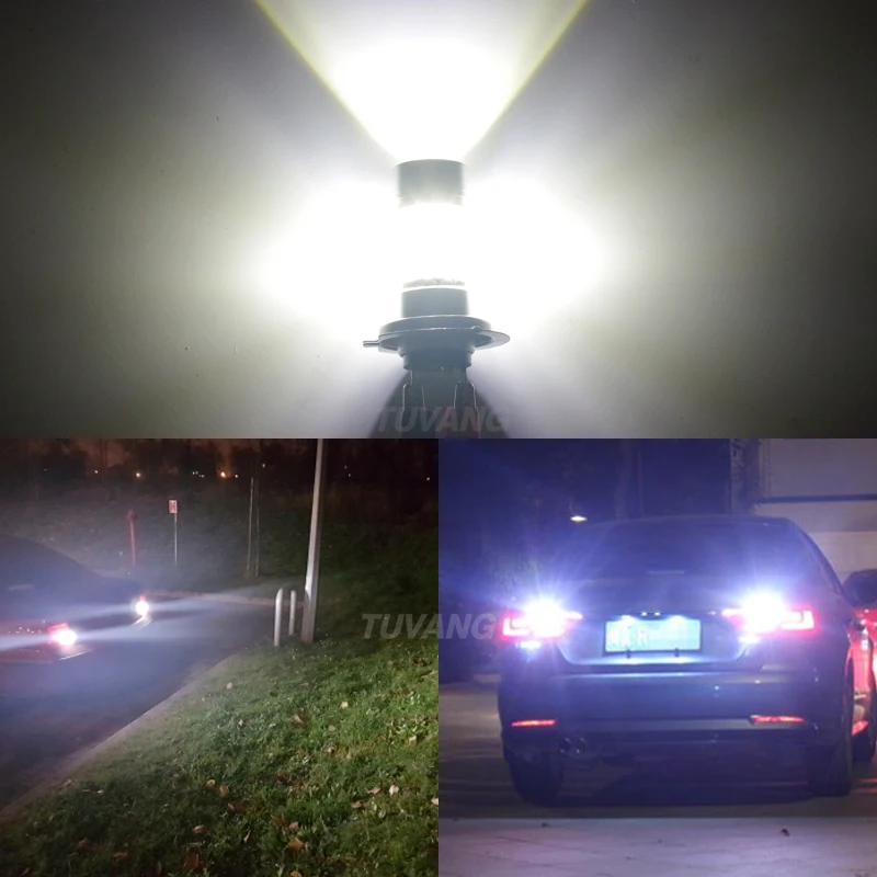 2x высокое Мощность P21W S25 BA15S 1156 100 Вт CREE чип XBD светодиодный Обратный лампочка габаритов дневные ходовые огни дневного света стоп освещению номерного знака