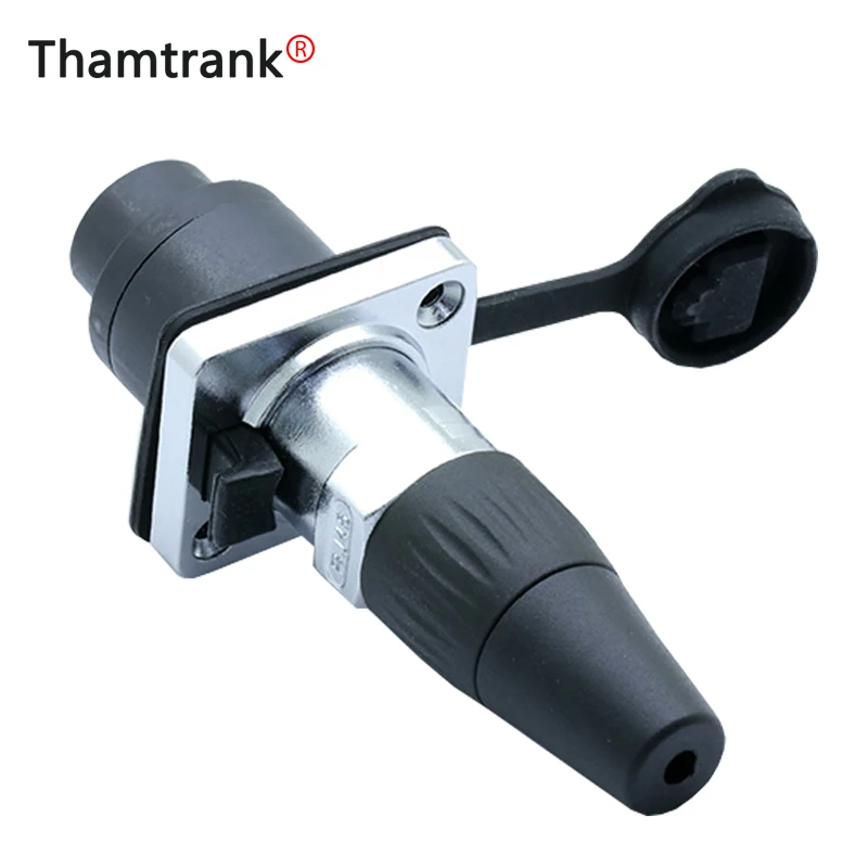 1 комплект разъем RJ45 8p8c водонепроницаемый/пыленепроницаемый гнездо шасси +