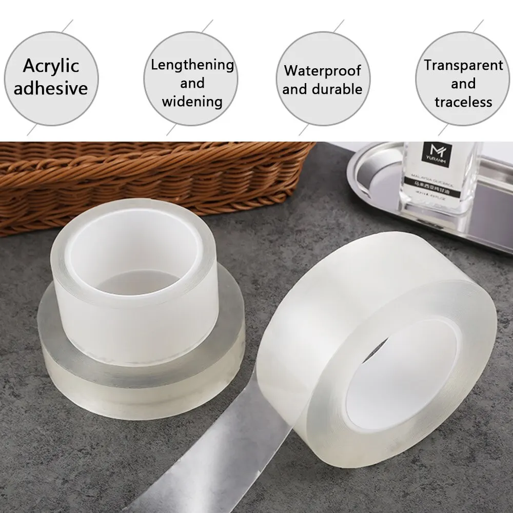 Двухсторонняя волшебная лента для повторного использования прочная клейкая