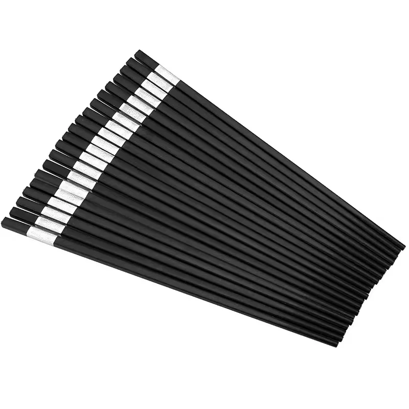 

10 pairs/Set Alloy Chopsticks Chinese Non-Slip Bacchette Sushi Reusable Chopsticks Palillos Chinos Sticks For Food Gift Set