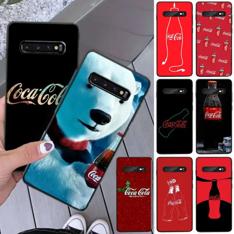 Брендовые чехлы для телефонов с напитками Cocas Samsung S8 S9 S10e S20 FE S21 S30 PLUS Note 20