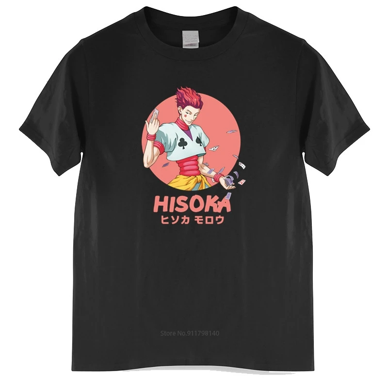 Футболка мужская хлопковая брендовая тенниска с принтом манга HxH Hisoka Morow