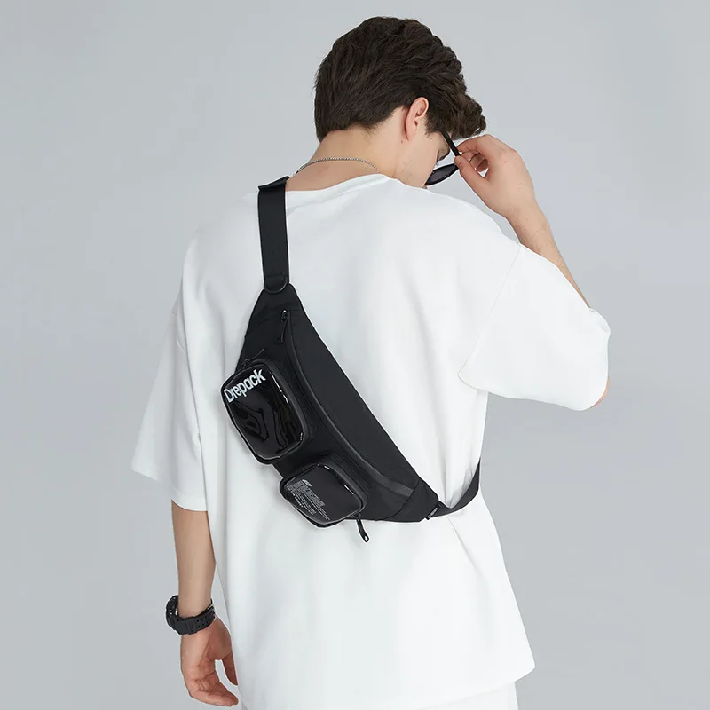 

Нагрудная сумка для мужчин и женщин, модная спортивная вместительная сумочка на ремне для отдыха