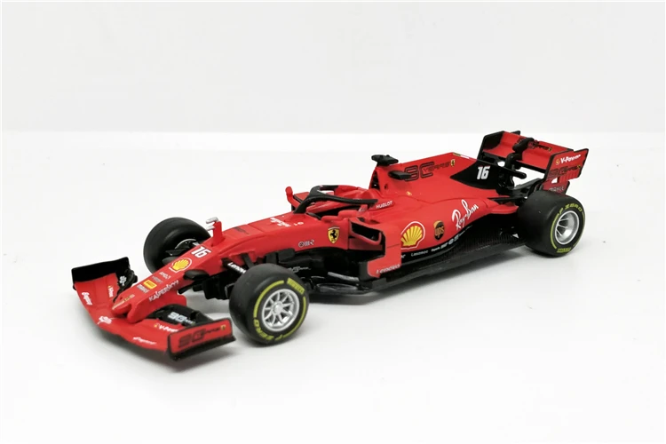 BBurago 1:43 F1 SF90#5 Sebastian Vettel#16 Charles Leclerc нормальная версия Formula one гоночный литой автомобиль