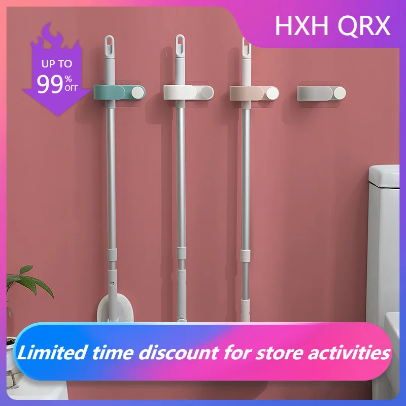

Household Storage Tools Multifunction Mop Broom Holder Wall Mounted Mop Holder With Hook Broom Hanger Bathroom Accessories