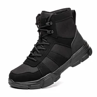 Tactical Military Winter Sneakers Waterproof Industrial Safety Work Platform Ankle Boots Men's Outdoor Protected Steel Toe Shoes