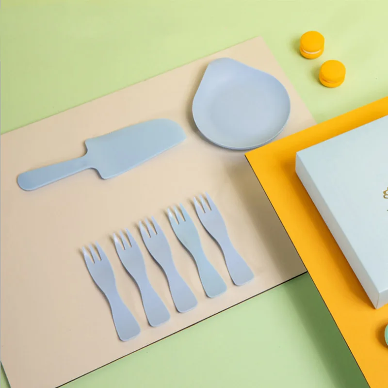 На свадьбу и день рождения вечерние торт одноразовые лоток для столовых приборов