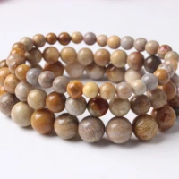 natural bracelet 8mm chrysanthemum stone beads bracelet bangle for diy jewelry women and men giving present amulet accessories