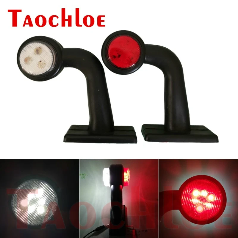 

2Pcs LED Position Light For Truck Turn Signal Trailer Tractor Side Marker Lights Lorry Rear Clearance Lamp Parking Light 12V 24