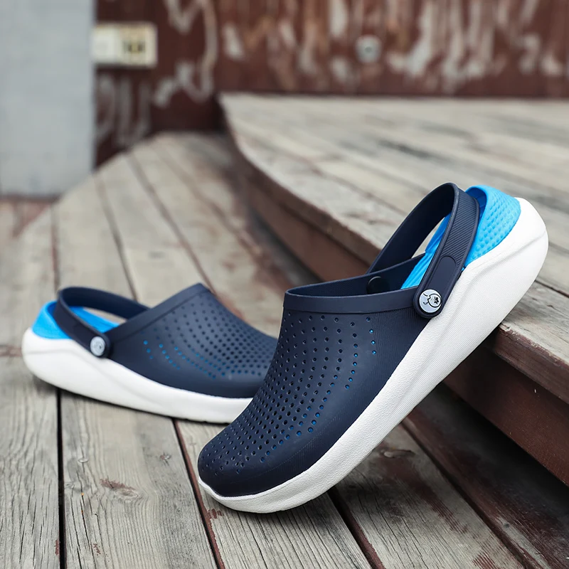 Новинка Летние шлепанцы Мужские удобные резиновые Брендовые модные Вьетнамки