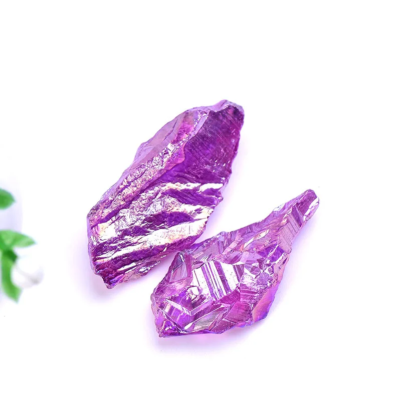 Натуральный кристалл необработанный лечебный камень гальванизированные