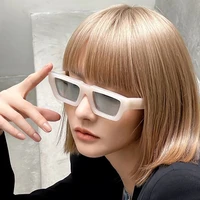 flat top small frame simple sunglasses women men trendy vintage eyewear brand designer hip hop square sun glasses female uv400