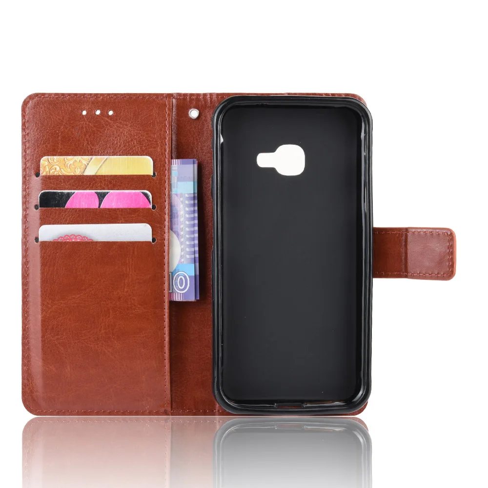 Для samsung Galaxy Xcover 4S SM-G398FN/DS Чехол глянцевый кожа PU кожаный флип-чехол для телефона 4