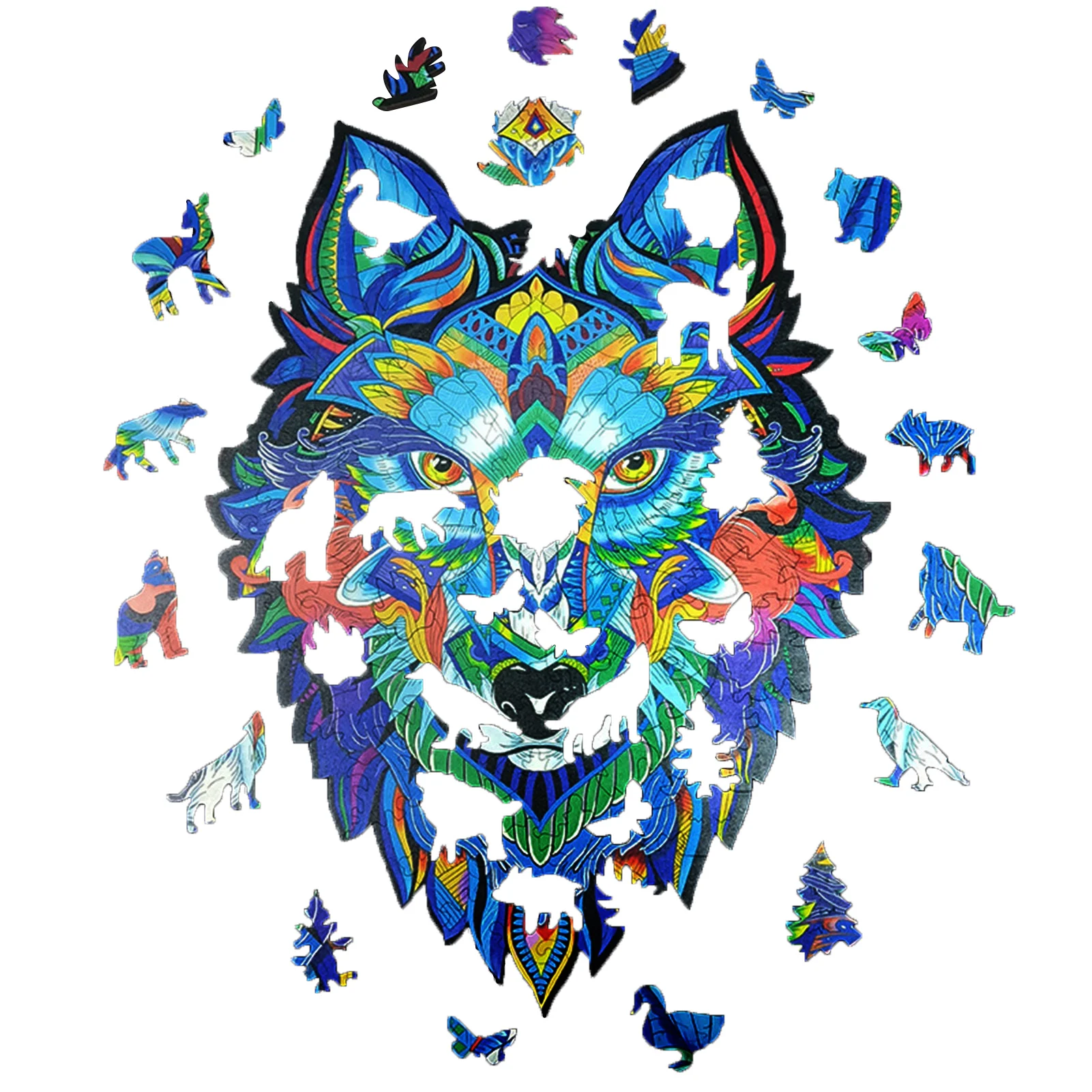 

Wooden Puzzles - Unique Shape Puzzle Pieces Best Gift for Adults and Children Puzzle, ideal for the Family Game Collection