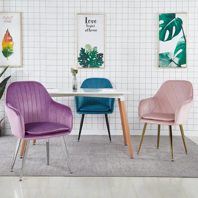 Скандинавский ins сетчатый красный стул для макияжа обсуждения простой спинки