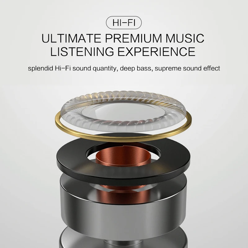 Bluetooth 5,0, беспроводные наушники, наушники, спортивные, Hi-Fi, с шумоподавлением, наушники с 2200 мА/ч зарядным устройством IP65