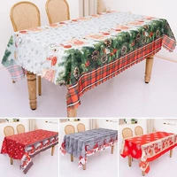 christmas new year party tablecloth home decor kitchen rectangle tablecloth dinner party new year printed table cover decor