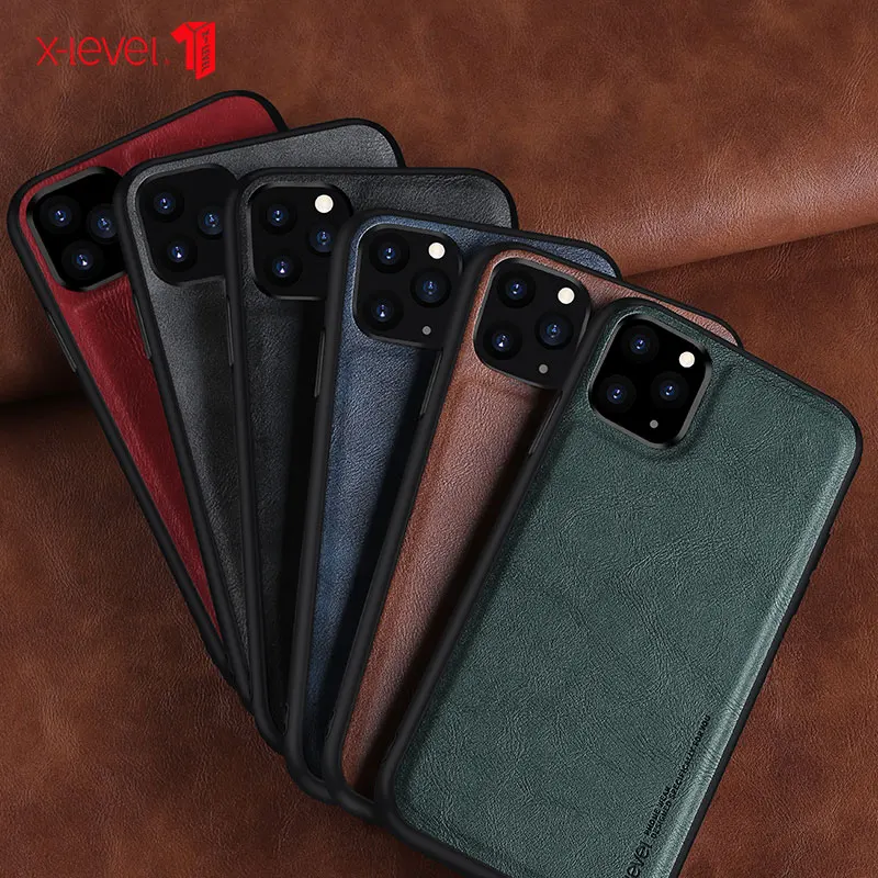 Мягкий Роскошный кожаный защитный чехол накладка для iPhone 11 Pro Max etui iP Case Caso X