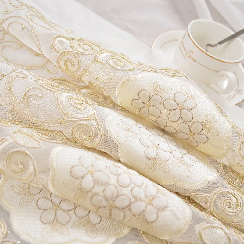 Шторы с вышивкой для спальни балкон занавеска окна тенты шторы гостиной пряжа