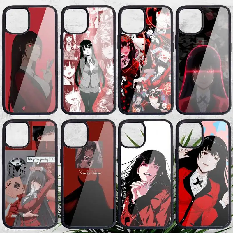 

Kakegurui Jabami Yumeko Phone Case PC for iPhone 11 12 pro XS MAX 8 7 6 6S Plus X 5S SE 2020 XR