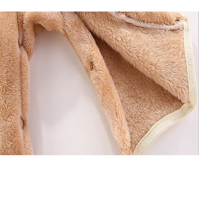 Детские комбинезоны зимние теплые фланелевые флисовые с длинным рукавом для