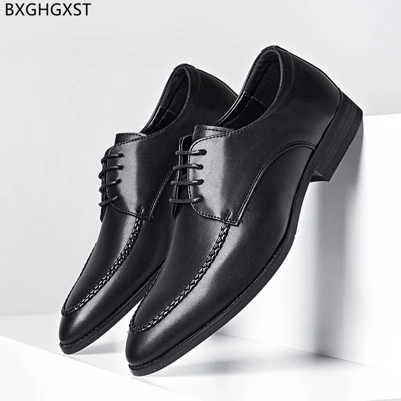 

Formal Dress Shoes Mens Fashion Oxford Men Shoes Leather From Italy Party Shoes for Men 2023 Pointed Toe Chaussure Mariage Homme
