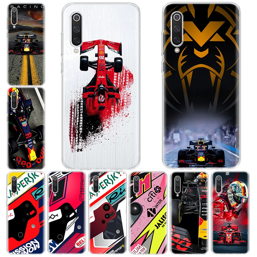 

For Formula 1 Sport Car Phone Case For Xiaomi Redmi Note 11S 11T 11E Pro 11 10S 10 9S 9T 9 8T 8 7 6 5 Pro 4 4X Coque Soft Fundas