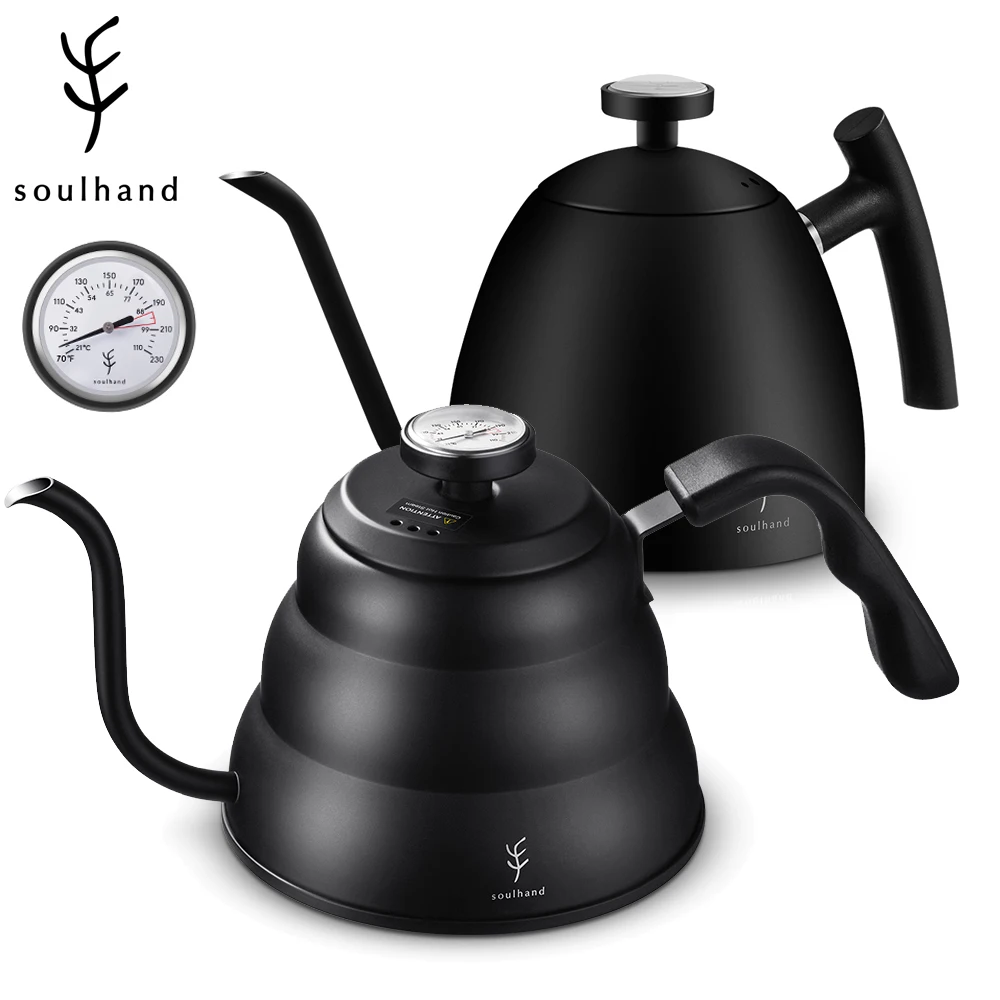 Чайник кофе SOULHAND емкостью 1 5 л 2 0 чайник для наполнения капельный гусиная шея из