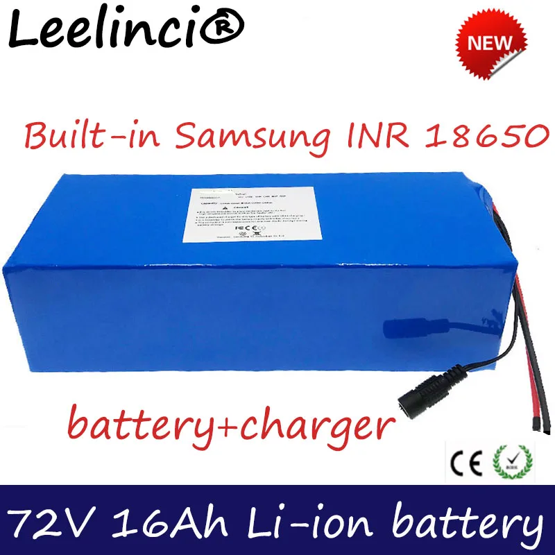 

72V 16ah Lithium Battery Pack 20S5P High Power 18650 Lithium Battery Built-in 35A BMS Battery Electric Bicycle Charger High Qual
