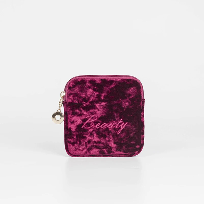 Rose red BalleenShiny 1 шт. кошелек цвета конфет ключи карты мини цифровой продукт сумка бытовая портативная гигиеническая салфетка сумки для хранения - Цвет: Rose red