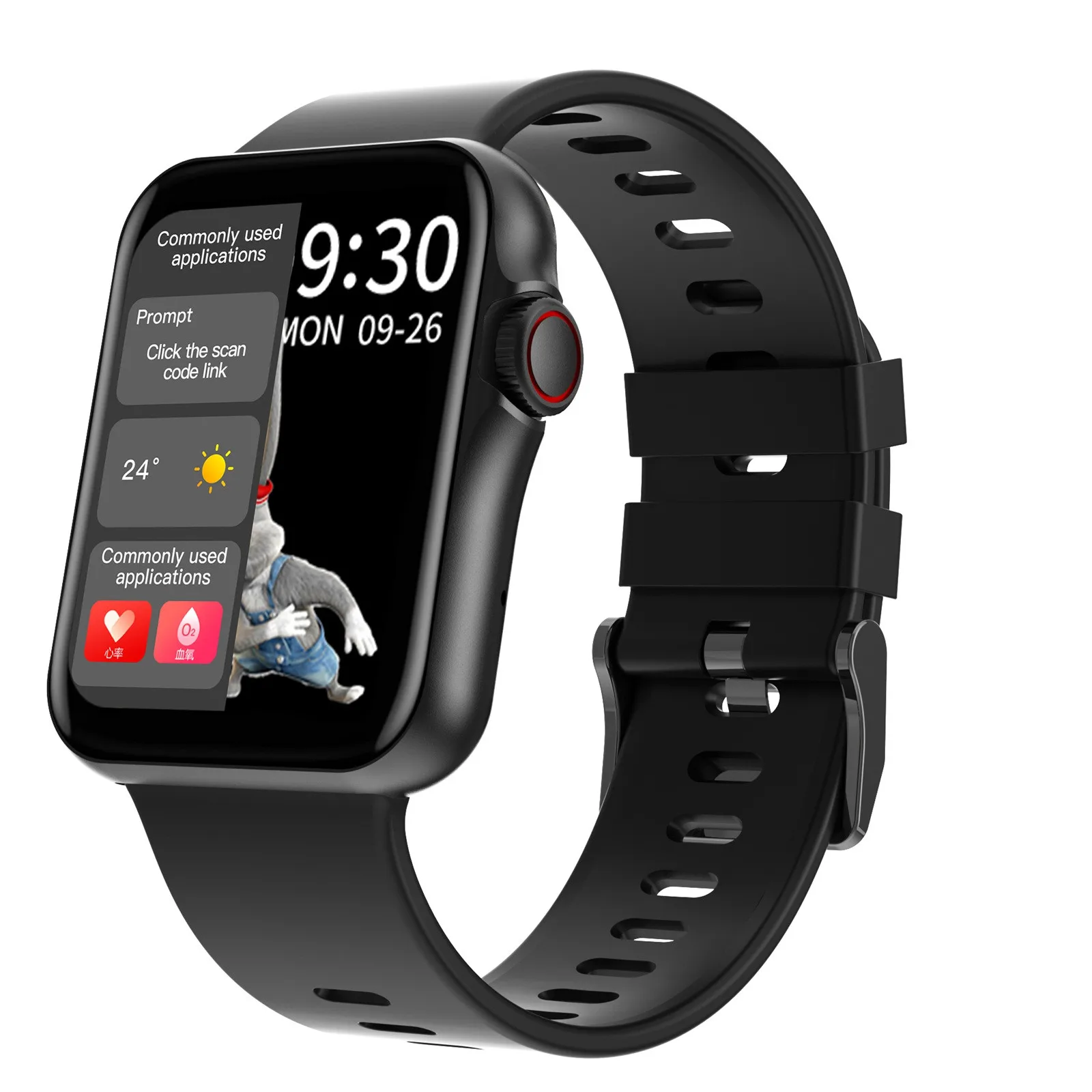 

696 D06 smart watch Side Button Knob Sports Smartwatch 1.6 Inch Bluetooth Call Fitness Heart Rate Waterproof Fitness