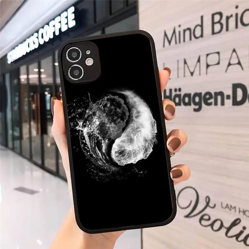 

Chinese round tai chi gossip yin and yang Phone Cases Matte Transparent for iPhone 7 8 11 12 s mini pro X XS XR MAX Plus cover
