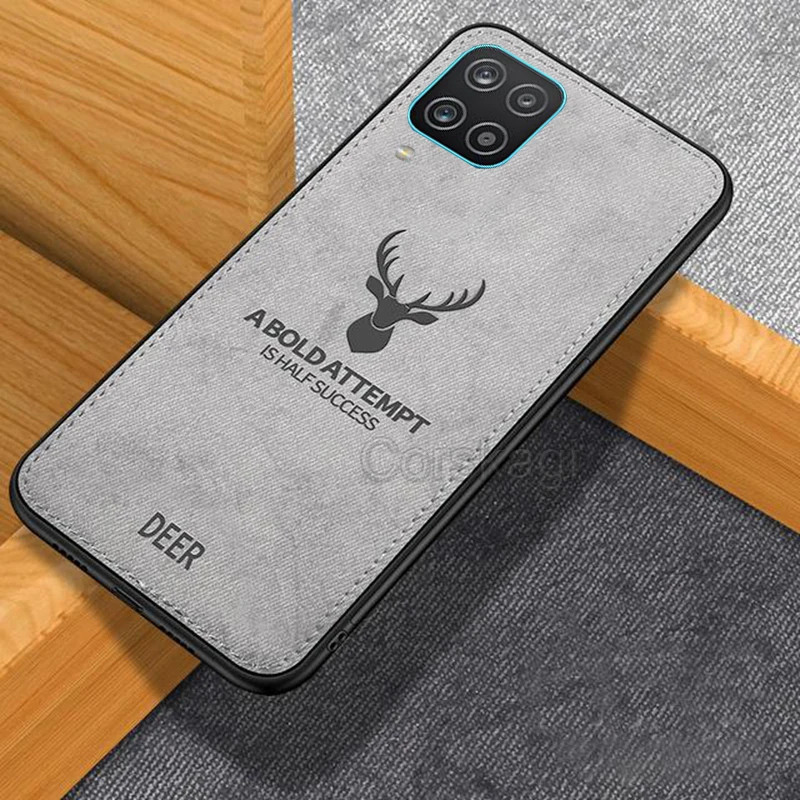 Тканевый чехол в стиле ретро с оленем для Samsung Galaxy S21 S20 Plus Ultra FE A12 A42 A52 A72 | Мобильные