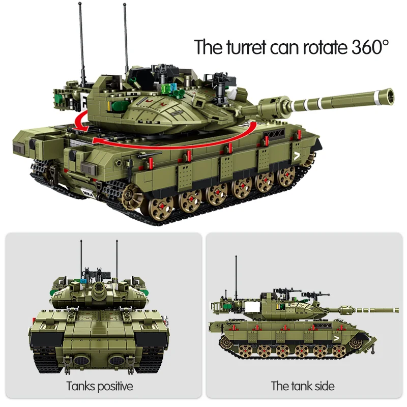 1730 шт. Детский конструктор основной боевой танк | Игрушки и хобби