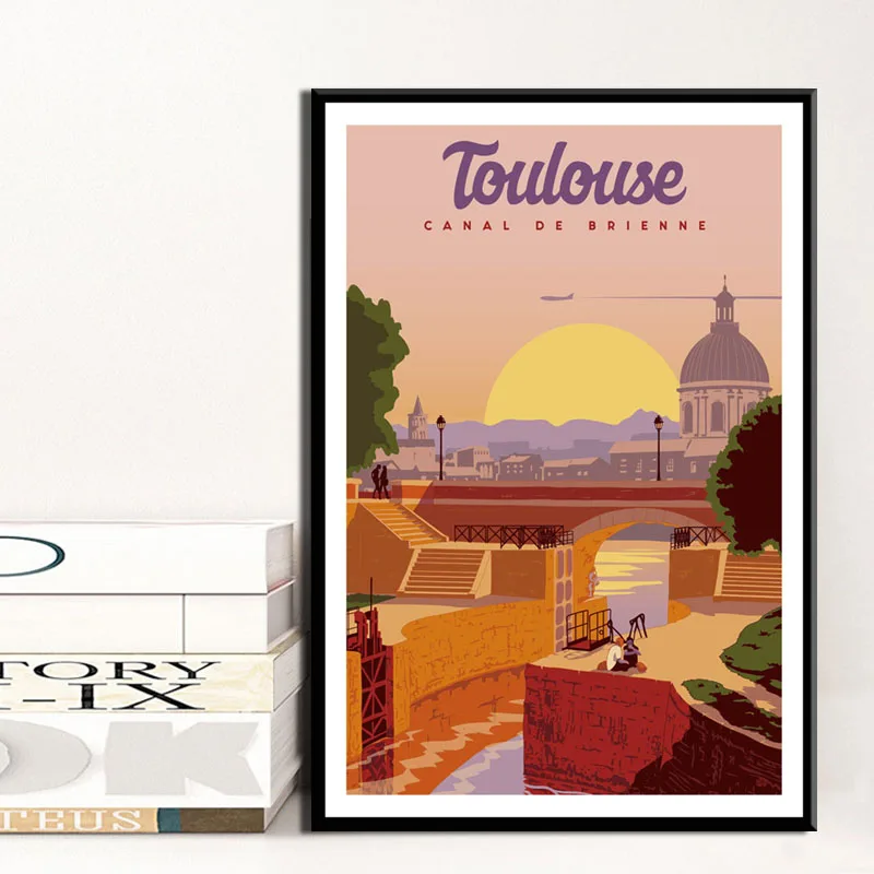 Декор для дома Берлин настенное искусство Венеция холст живопись Тулуза